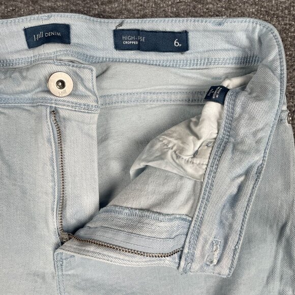 J Jill Jeans Womens 6/6P High Rise Cropped Everyday Casual Minimal Comfort Norm - Picture 3 of 11
